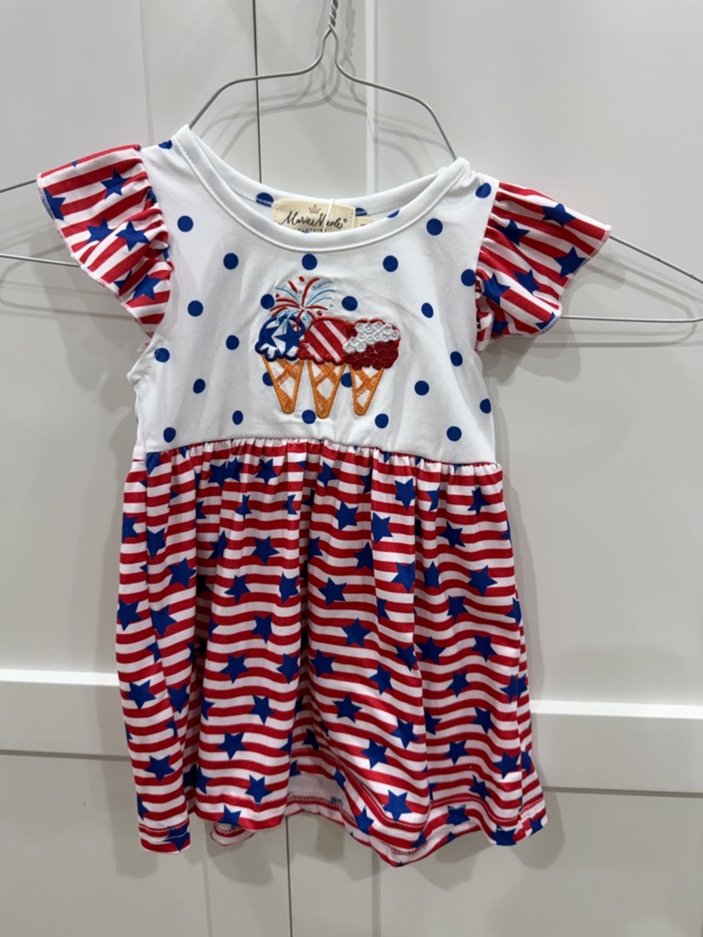 NWT Patriotic dress with ice cream cones